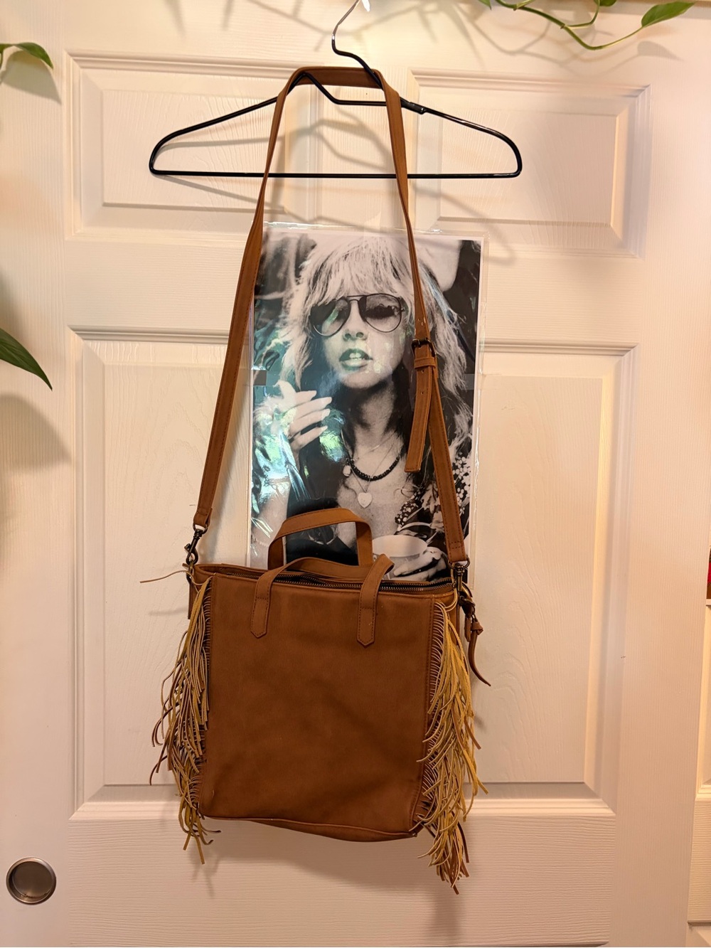 Universal Thread Tan Fringe Crossbody Shoulder Bag